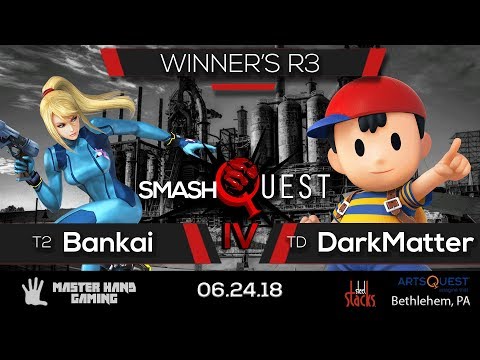 SmashQuest IV - T2 | Bankai (ZSS) vs TD | DarkMatter (Ness) - Winner's R3