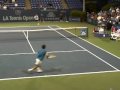Michael Chang Gets Crossed By Jim Courier At Net