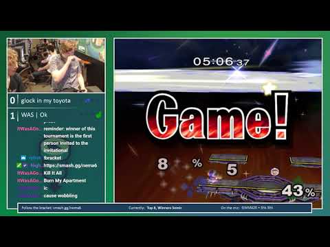 N.E. Melee Arcadian 6 - glock in my toyota (Mr. Game & Watch) vs. Ok (Ice Climbers) - SSBM WSF