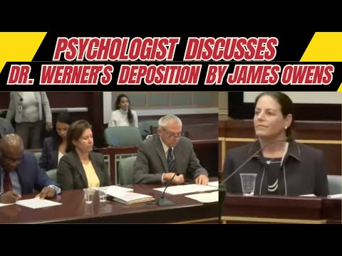 Psychologist Discusses Dr. Werner's Deposition in Sarah Boone’s trial
