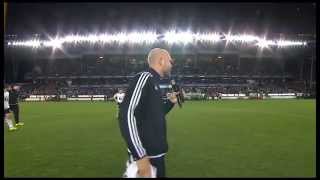 Spillerne sang med stadion