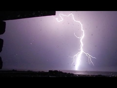 Rain storm and Thunder Sounds in a lightning storm - Sleep Music