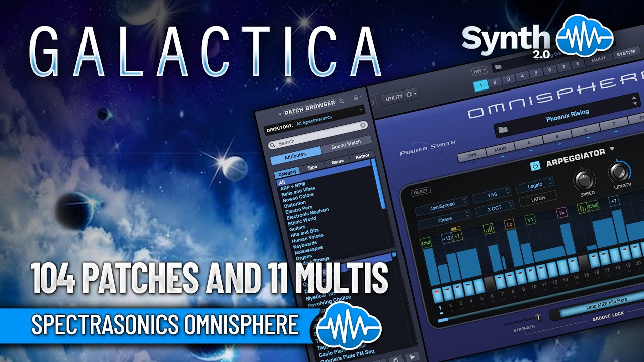 MSD018 - Galactica - Spectrasonics Omnisphere 2 ( 115 presets ) - Video Preview 1