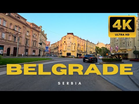 Sunset Drive in Belgrade Serbia 🇷🇸 | Stunning 4K City Tour