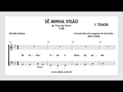 TTBB 0039 1T SÊ MINHA VISÃO 1 TENOR MIDI