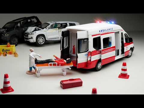 Unboxing of Ford Transit Ambulance Diecast & Simulation of Accident 😍