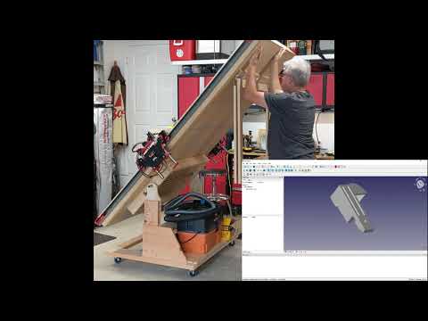 Lowrider 2 CNC folds up vertically for storage