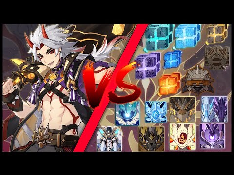 Main DPS Itto Against All World Bosses In The Game - Genshin Impact