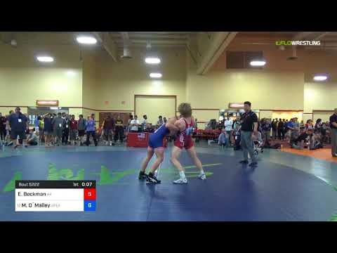 2018 Marine Corps US Open/UWW Junior Freestyle 79 Rnd Of 32 - Evan Bockman (AK) Vs. Michael O`Mall