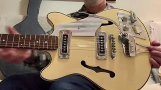 Video thumbnail for Vintage 1960’s Teisco EP-8T Japan Rare White Finish by johnnyangel69