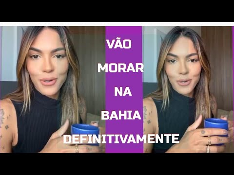 Tays Reis went to live in Bahia and put the house where she lived with her family up for sale.