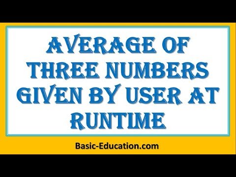 Average Of Three Numbers Gw Basic Input Statement Gw Basic Programing Tutorial