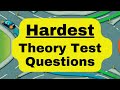 Theory Test 2024 UK, The Hardest Theory Questions. How To Pass UK Theory Test