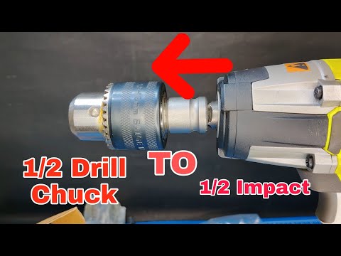 1/2 Impact to 1/2 Drill Chuck Adapter
