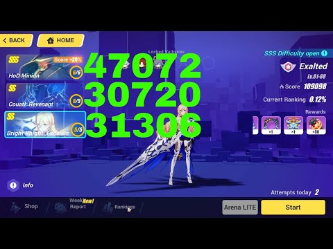 Honkai Impact 3 Exalted MA Top 2% - SSS HoD Minion, Couatl: Revenant, BKE [109098] (2/25/2022)