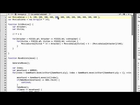 Programming A Chess Engine In Pure Javascript Part 50 - Search Implementation #10 - MVV LVA
