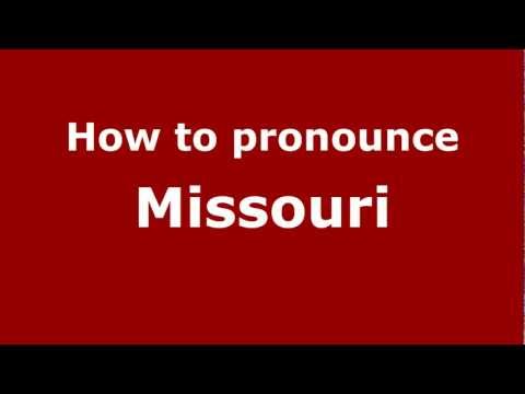 How to pronounce Missouri