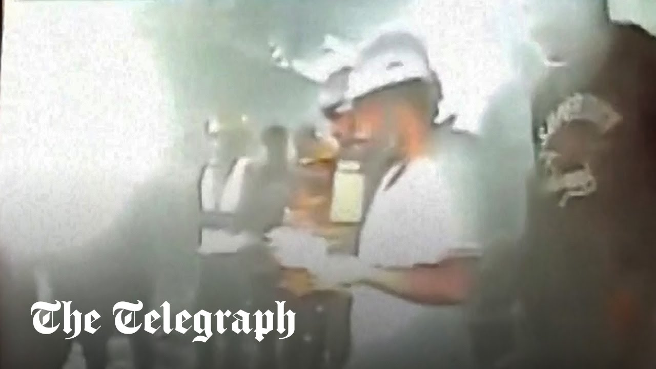 Watch: Trapped Indian tunnel workers seen for first time in nine days