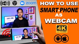 How To Use Your Smartphone as Webcam Wireless | Android / iOS | EASY METHOD