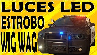 🚧 COMO HACER LUCES TIPO ESTROBO CON EFECTO WIG-WAG 🚧 ⚡COMO HACER UN SISTEMA DE LUCES CON ESTROBO⚡