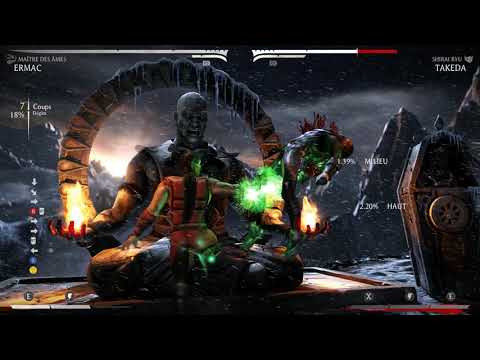 Mortal Kombat XL: Ermac (Master of Souls) 0Bar 34% Combo into 3Bars Vortex 50/50 Combos