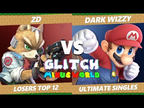 Glitch 7 SSBU - Demise ZD (Fox) VS MVG Dark Wizzy (Mario) Smash Ultimate L. Round of 12