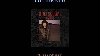 Black Sabbath - In For The Kill - 01 - Lyrics / Subtitulos en español (Nwobhm) Traducida