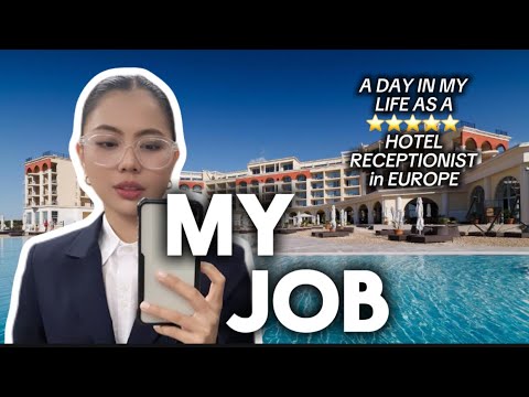 A DAY IN MY LIFE AS A RECEPTIONIST | RECEPTIONIST JOB IN EUROPE | RECEPTIONIST JOB |5⭐️ HOTEL
