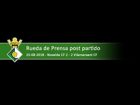 Rueda de prensa post partido Novelda CF 2 vs 2 Vilamarxant CF