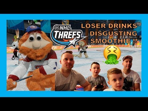 NHL18 THREES WITH UNCLE JOHN - LOSER EATS A DISGUSTING QUINN BOYS SMOOTHIE
