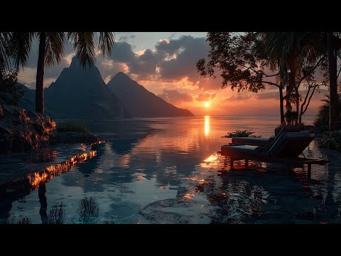 Golden Hour Chillout Lounge Music | Sunset Ambient Soundscape for Relaxation, Study and Sleep