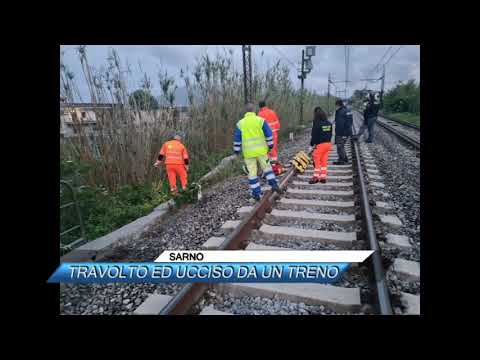 SARNO, TRAVOLTO ED UCCISO DA UN TRENO