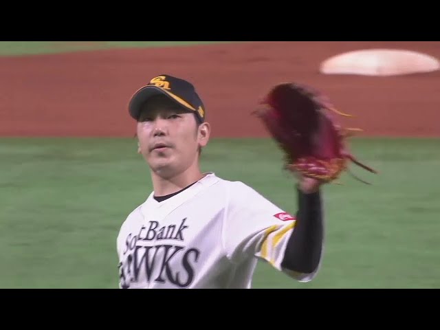 【6回表】切れ味抜群!! ホークス・石川柊太 落差の大きい変化球で空振り三振!! 2022年9月14日 福岡ソフトバンクホークス 対 埼玉西武ライオンズ