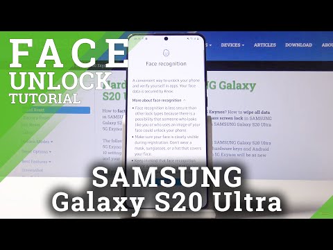 How to Use Face Unlock on SAMSUNG Galaxy S20 Ultra – Face Recognition