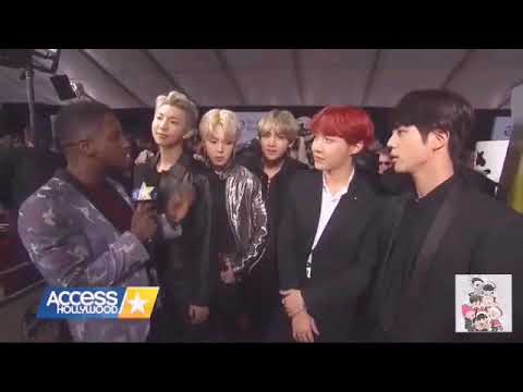 BTS All interview at AMA_s red carpet 2017 (방탄소년단)