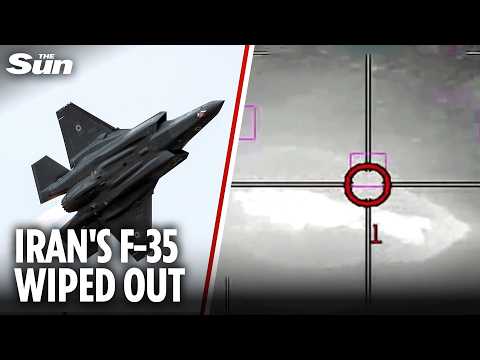 Moment Israeli jet shoots down Iranian fighter plane in dramatic dog fight