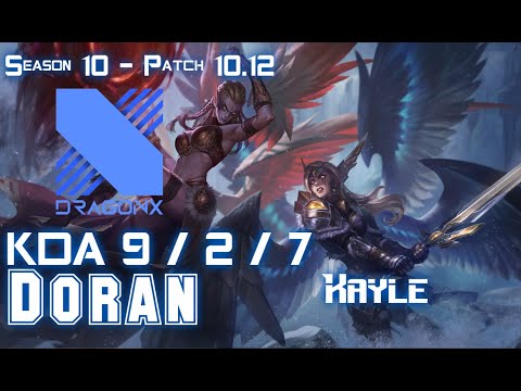 DRX Doran KAYLE vs ORNN Top - Patch 10.12 KR Ranked