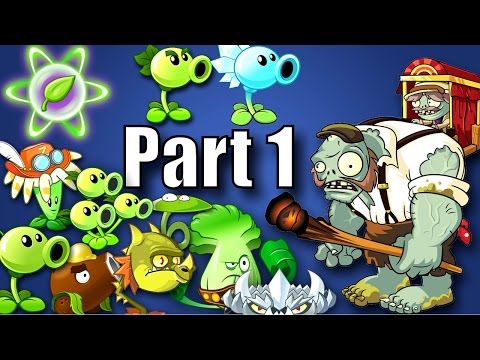 Plants vs Zombies 2 All Plants Power Up vs Gargantuar Part 1