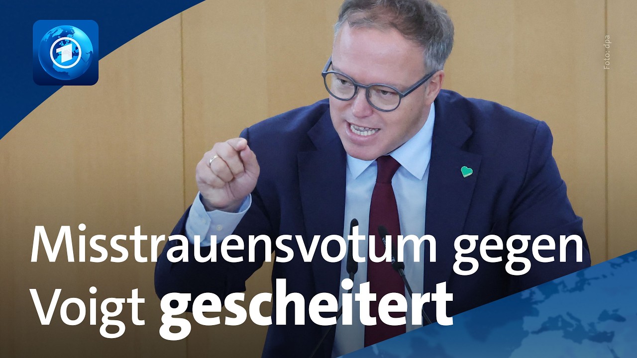 Thüringer Landtag: AfD scheitert mit Misstrauensvotum gegen Ministerpräsident Voigt
