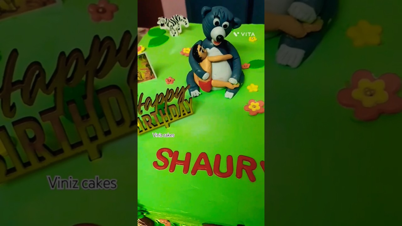 Magical Jungle Book Cake :  A Sweet  Adventure #shorts  #cake  #vinizcakes #junglebook