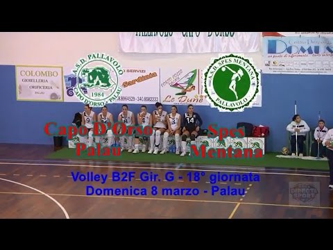 Volley B2F - Capo D'Orso Palau - Spes Mentana RM