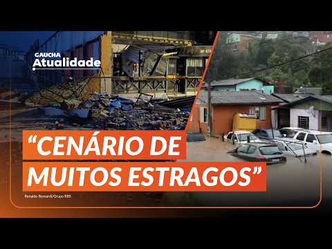 VENTANIA e CHUVA FORTE: os estragos do TEMPORAL no RS | Gaúcha Atualidade