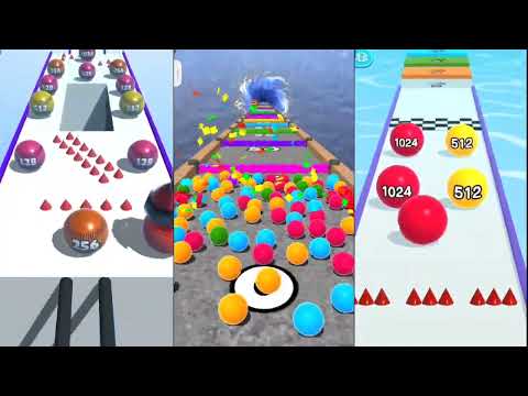 BALL MERGE 2048 🎮 BUMP pop 🎮👉 Ball Run 2048 Gameplay Walktrough Android iOS
