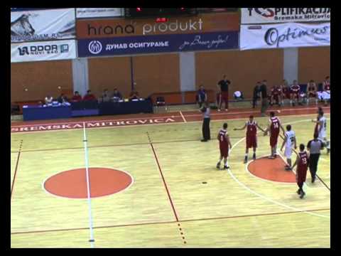 2 Liga Srbije 26.kolo KK Srem KK Pirot (87-89) sezona 2014-15