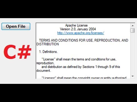 C Tutorial 25 Open File text into Textbox or richTextBox in C