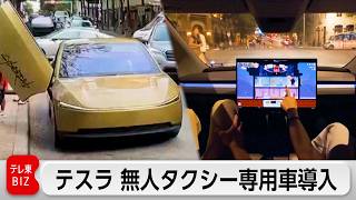 テスラ 無人タクシー専用車を導入 ハンドルやペダルなし