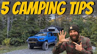 5 Camping Tips I Wish I Knew Sooner