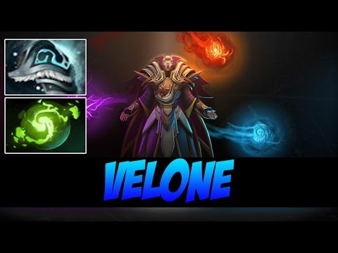 VeLoNe Plays Invoker WITH SHIVAS AND REFRESHER - Dota 2