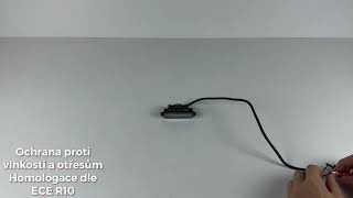 MINI PREDATOR 3x1W LED, 12-24V, červený, ECE R10