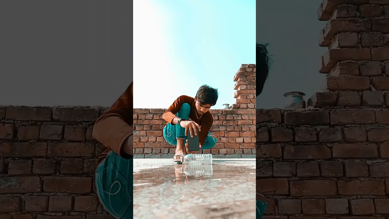 Creativity Bottle Mobile 📸Photo-shoot idea || #short